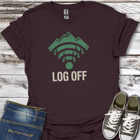 Log Off Wifi T-Shirt